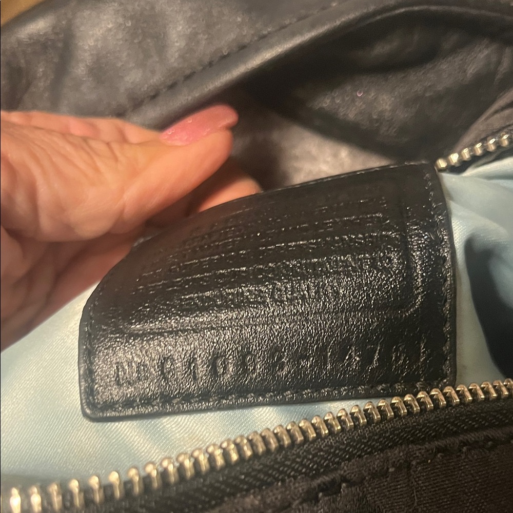Coach Black Hobo Bag with Circle Pattern - Picture 5 of 9